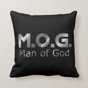 Christian Prophetic Silver MAN OF GOD PSALM 1:1 Throw Pillow