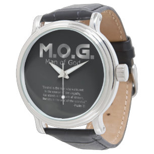 Christian Prophetic Silver Man of God Psalm 1:1 Watch
