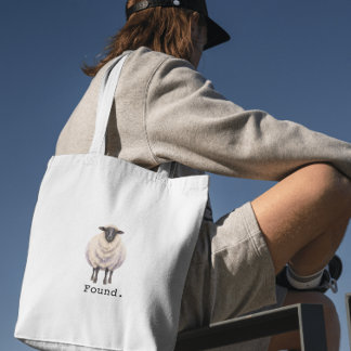 Christian Psalm 23 Lamb Tote Bag