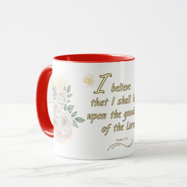 Christian Psalm 27:13 Coffee Mug (Front Left)