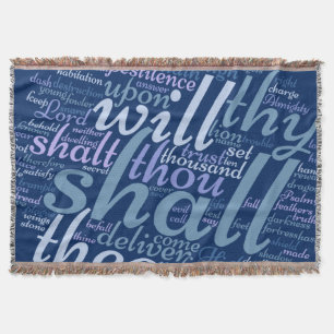 Christian PSALM 91 Throw Blanket