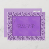 Christian Purple R.S.V.P. Postcard (Front/Back)