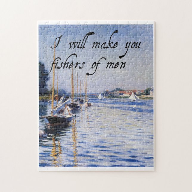 Christian puzzle  "I will make you fishers of men" (Vertical)