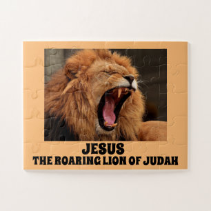 CHRISTIAN PUZZLES, JESUS THE ROARING LION OF JUDAH JIGSAW PUZZLE