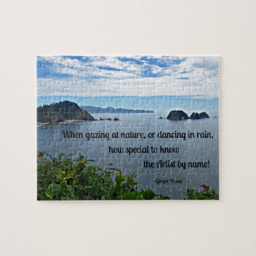 Christian quote about Nature Jigsaw Puzzle