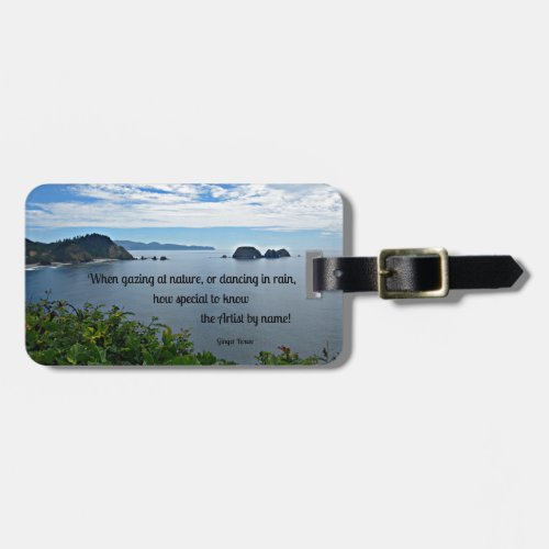 Christian quote about Nature Luggage Tag