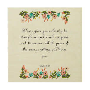 Christian Quote Art - Luke 10:19