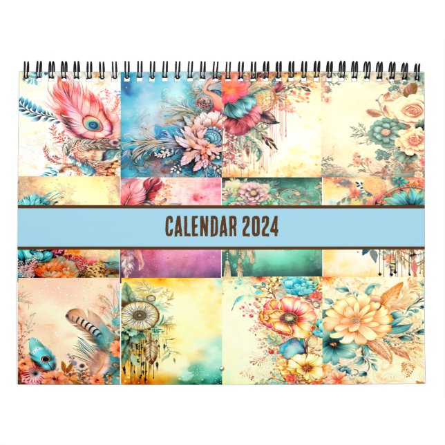 CHRISTIAN QUOTE | BIBLE VERSE BOHO CHIC DESIGN CALENDAR (Cover)