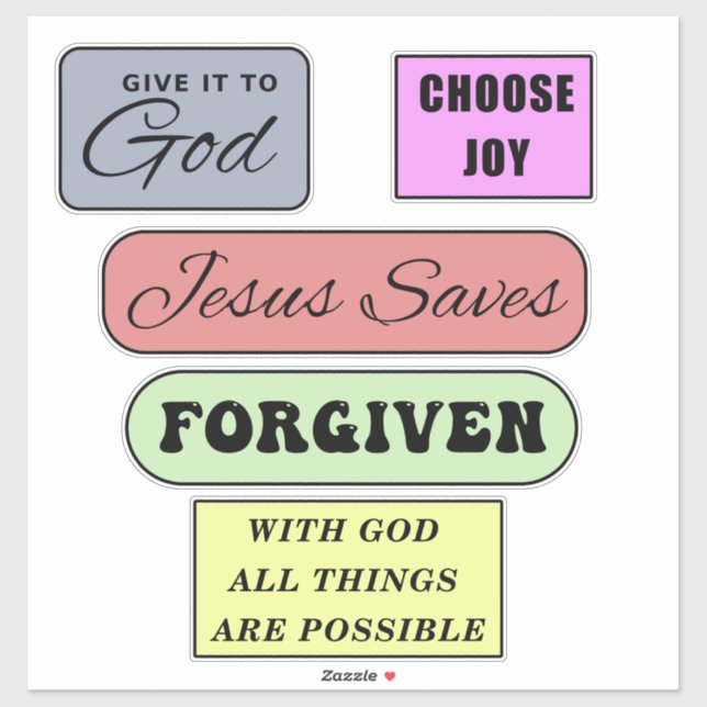 Christian Quote Bundle Sticker (Sheet)