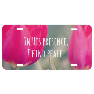 Christian Quote Car Tag License Plate