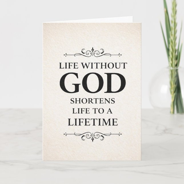 Christian quote card (Front)