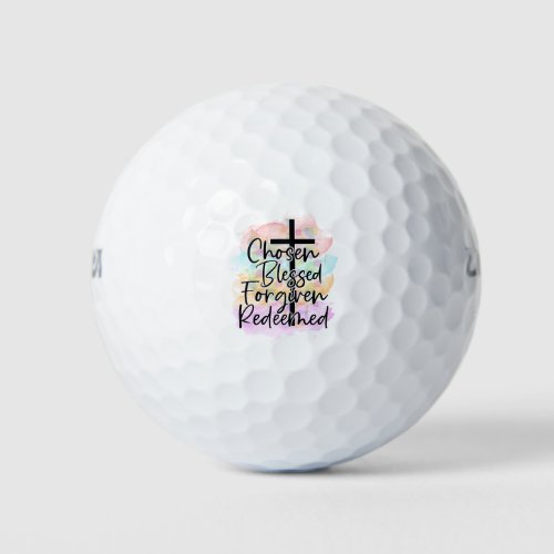 CHRISTIAN QUOTE GOLF BALLS