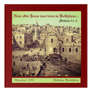 Christian Quote Jesus Vintage Holy Land Photo Acrylic Print