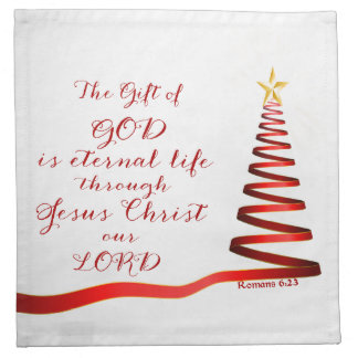 Christian Quote Romans 6:23/Cloth Napkins