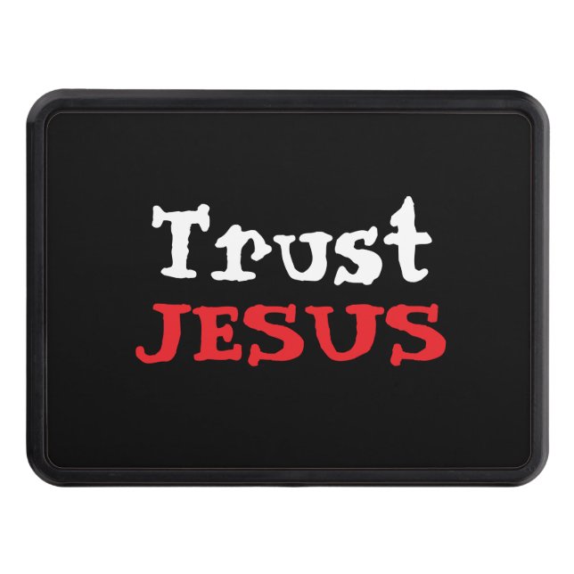 Christian Quote ‘Trust JESUS’  Hitch Cover (Front)