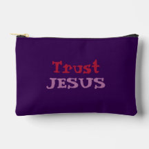 Christian Quote ‘Trust Jesus’ Purple