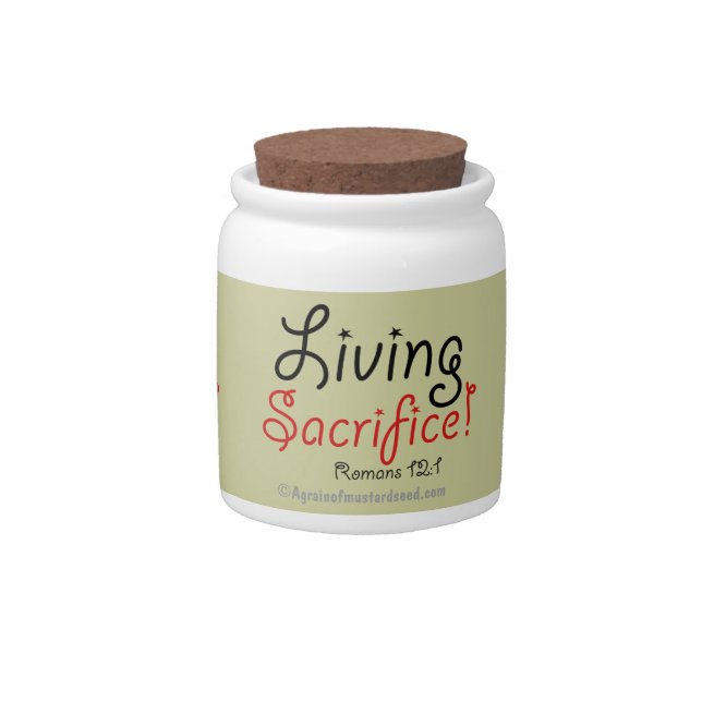 Christian Quotes Candy Jar (Front)