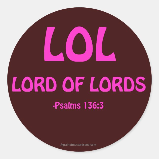 Christian Quotes Classic Round Sticker (Front)