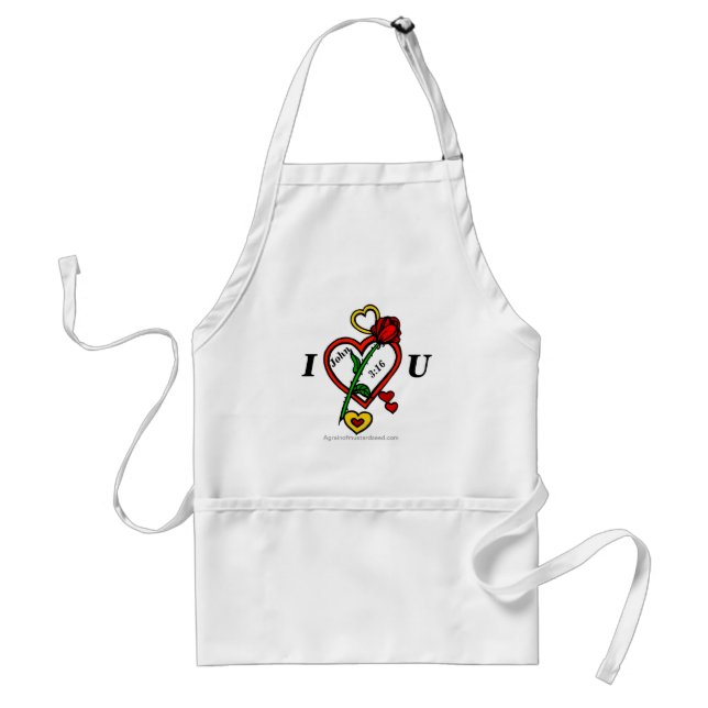 Christian Quotes Inspirational Adult Apron (Front)