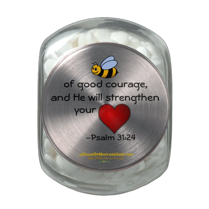 Christian Quotes Inspirational Jelly Belly Candy Jars