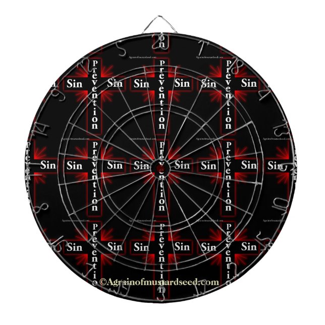 Christian Quotes Inspirational Dart Board (Front)