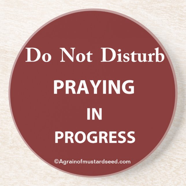 Christian Quotes Inspirational Drink Coaster (Front)