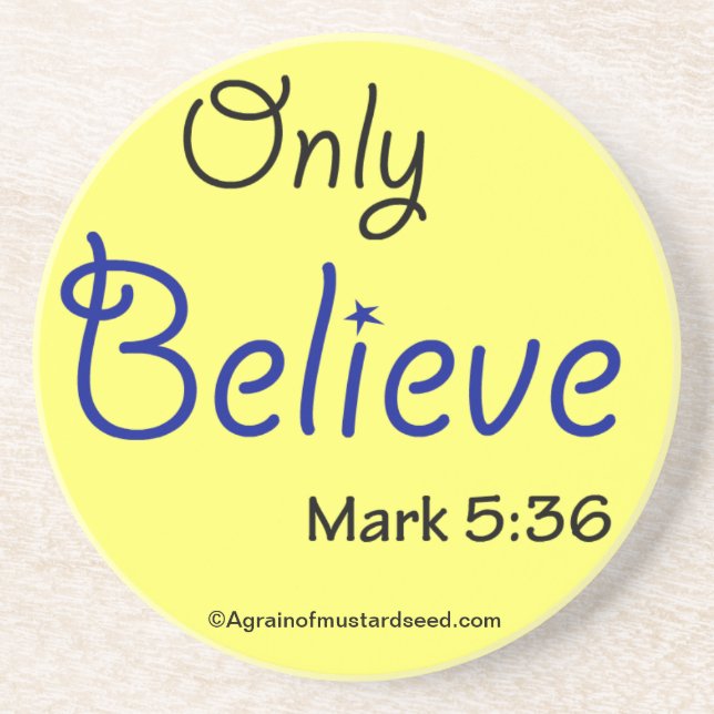 Christian Quotes Inspirational Drink Coaster (Front)