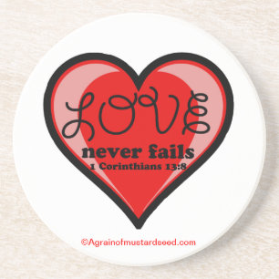 Christian Quotes Inspirational Drink Coaster