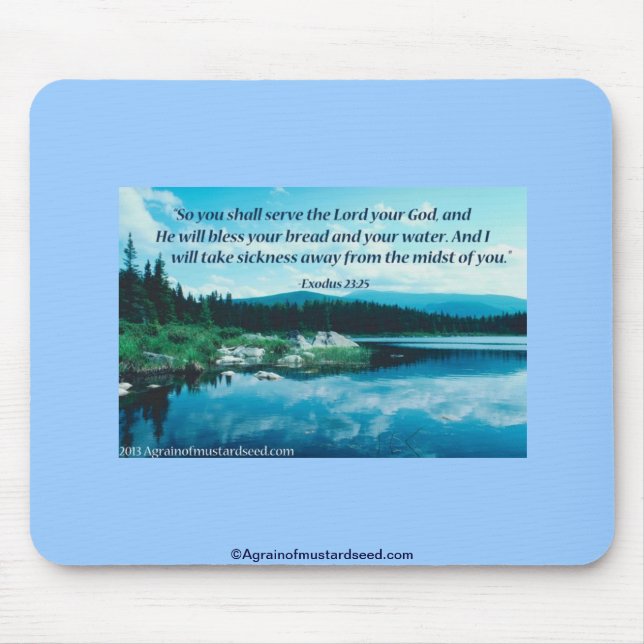 Christian Quotes Mouse Pad (Front)