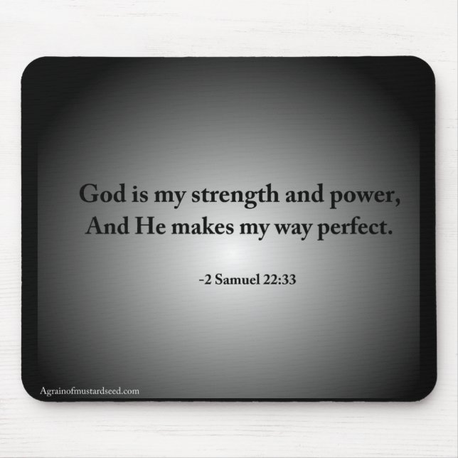 Christian Quotes Mouse Pad (Front)