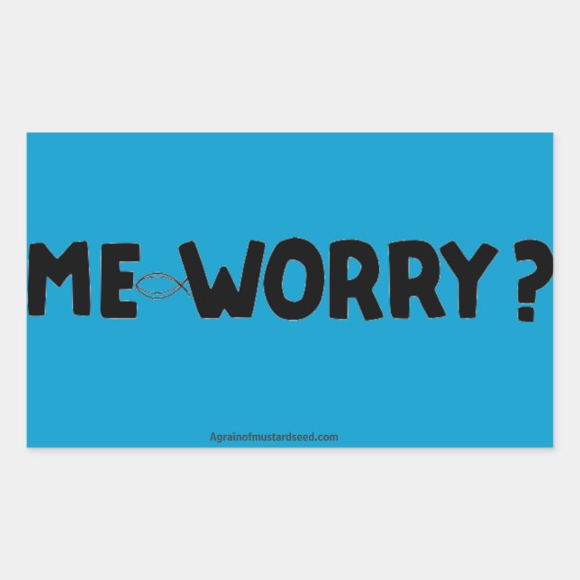 Christian Quotes Rectangular Sticker (Front)