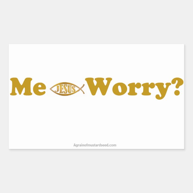 Christian Quotes Rectangular Sticker (Front)