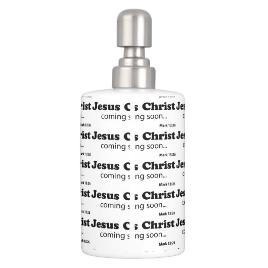 Christian Quotes Soap Dispenser And Toothbrush Holder (Back)