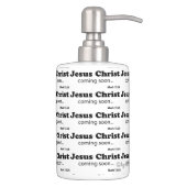 Christian Quotes Soap Dispenser And Toothbrush Holder (Right)