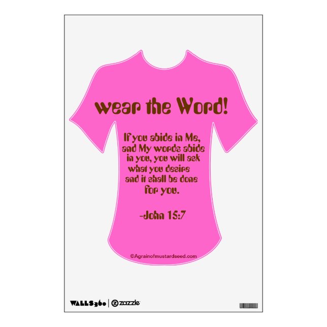 Christian Quotes Wall Sticker (Front)