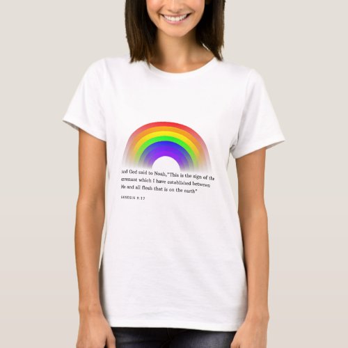Christian Rainbow Scripture596 T_Shirt