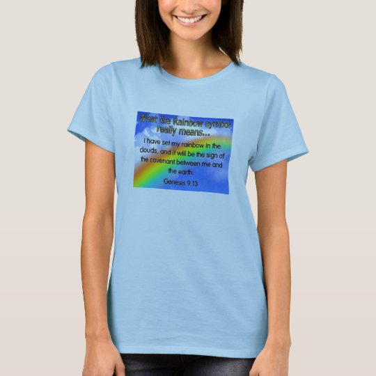 rainbow design shirt