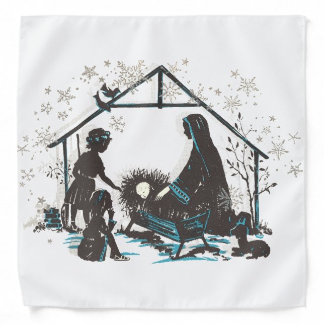 Christian Religious Baby Jesus Christmas Nativity Bandana (Front)