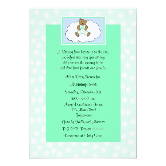 Christian Religious Baby Shower Invitation Green Zazzle Com