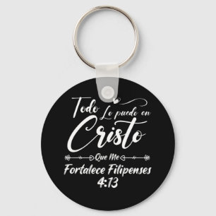 Christian Religious Bible Verse 4 13 Philippians Keychain