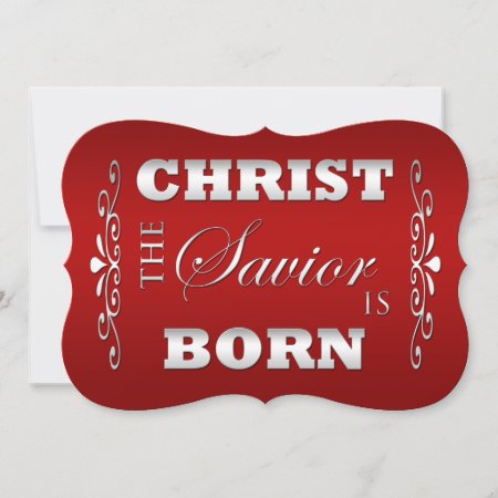 Christian Religious Christmas Flat Card