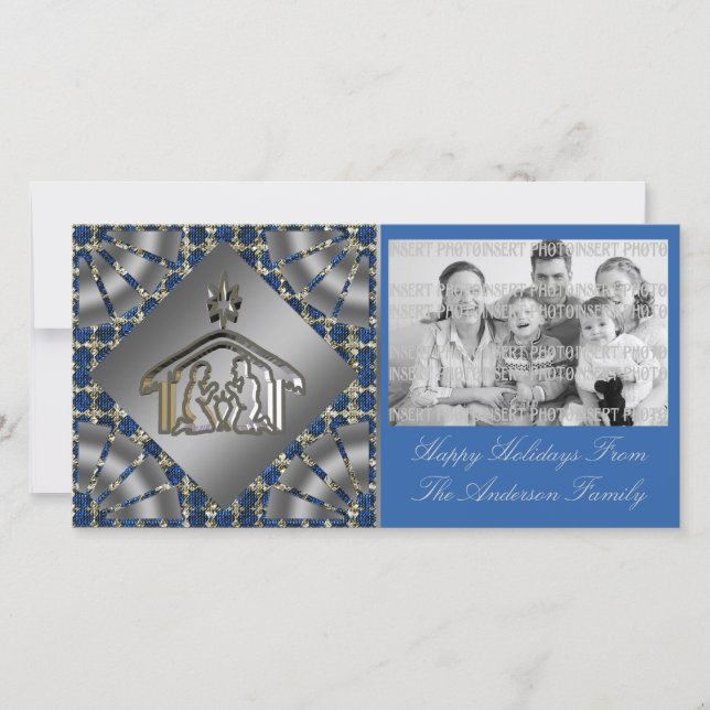 Christian Religious Christmas Photo Card (Front)