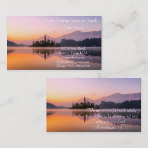 Christian Religious Church Inspirational God Business Card