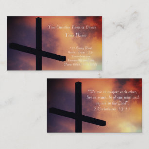 Christian Religious Church Inspirational God Business Card