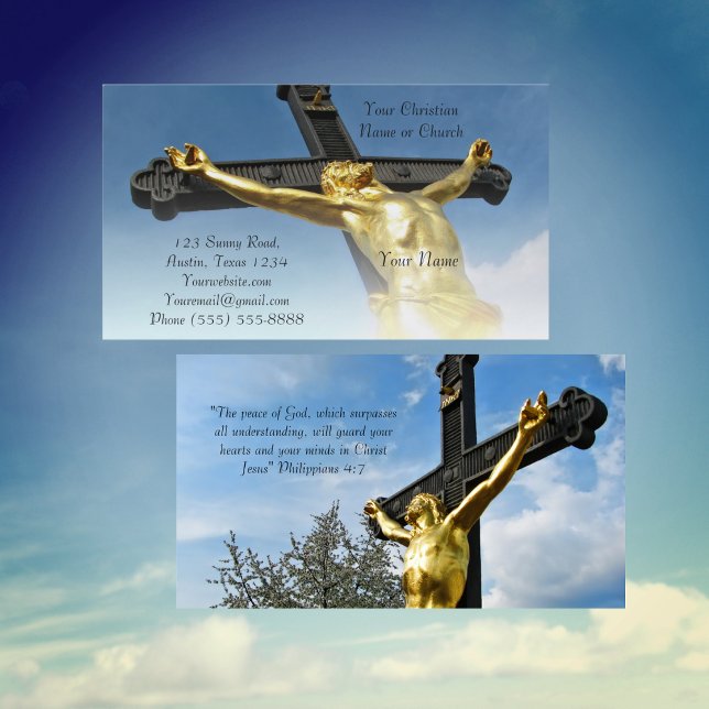 Christian Religious Church Inspirational God Business Card (Creator Uploaded)