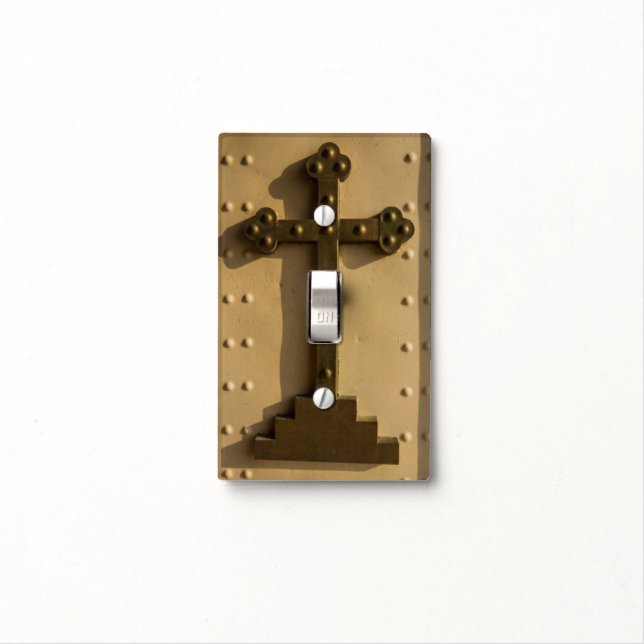 Christian religious cross, Iraq Light Switch Cover (In Situ)