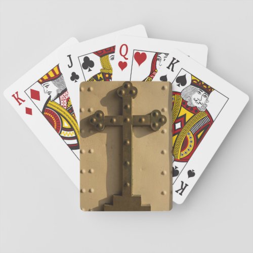 Christian religious cross Iraq Poker Cards