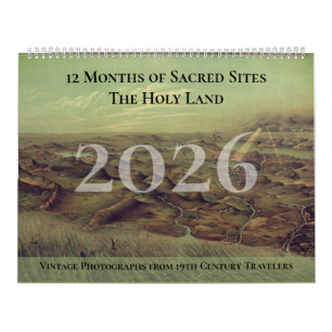 Christian Religious Faith Holy Land Sites Calendar
