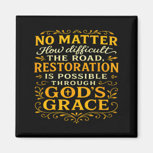 Christian Religious God Restoration Faith Based He Magnet