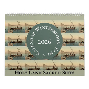 Christian Religious Holy Land Vintage Photo Calendar